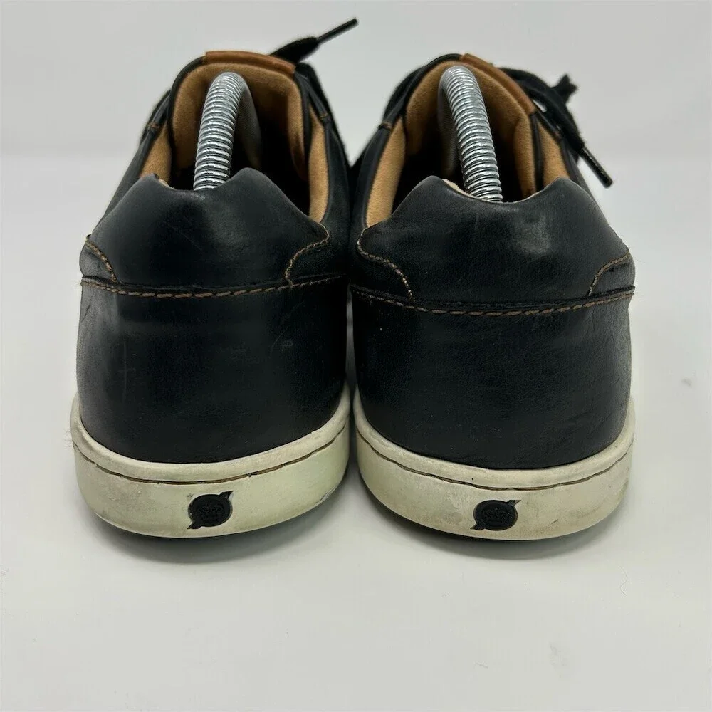 Born Allegheny Men's Sneakers Black Low Top Lace-Up Casual Shoes Size 10.5